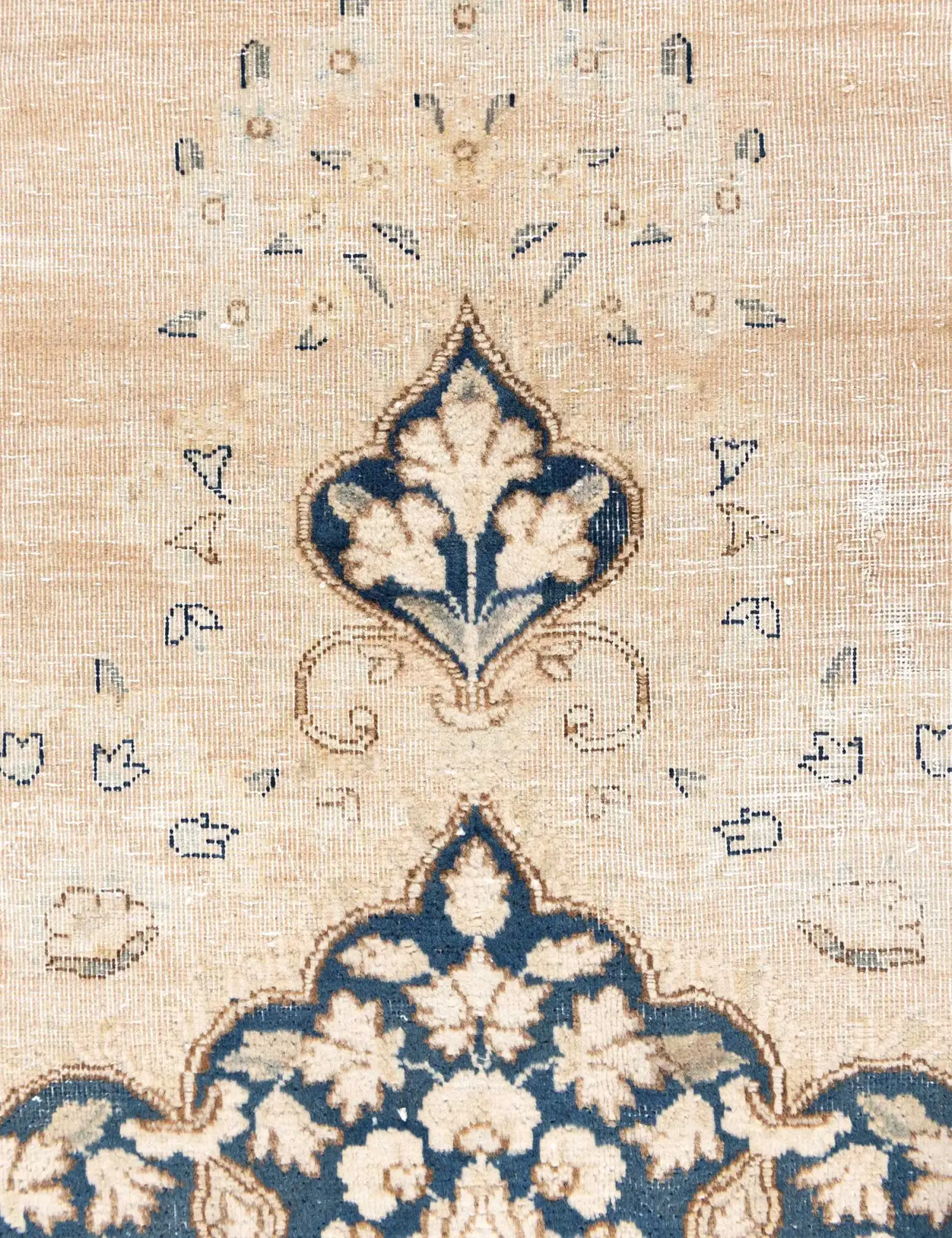 Beige Persia Persian Vintage Carpet 390 x 295 cm - Unique Handmade Carpet