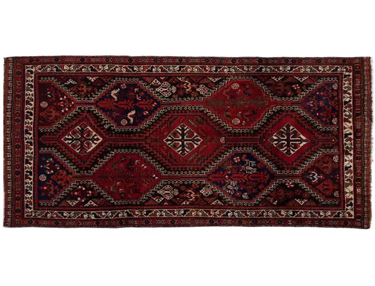 Rouge Persan Tapis persan 262 x 126 cm