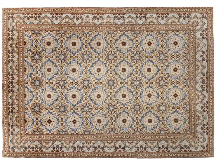 Beige Persiano Tappeto persiano 389 x 303 cm
