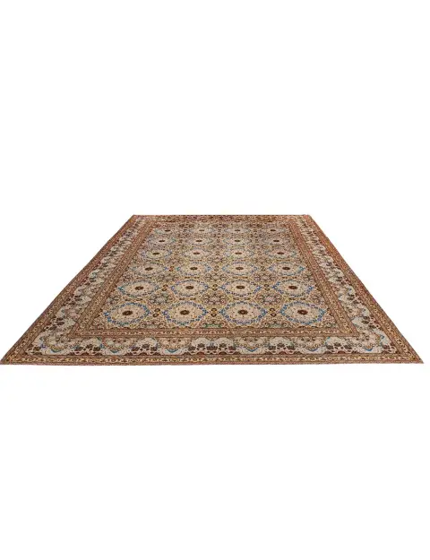 Beige Persien Perserteppich 389 x 303 cm - view 2