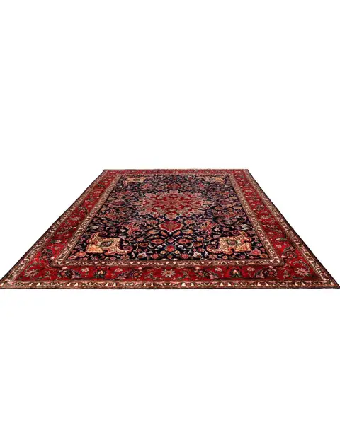 Blau Persien Perserteppich 390 x 297 cm - view 1