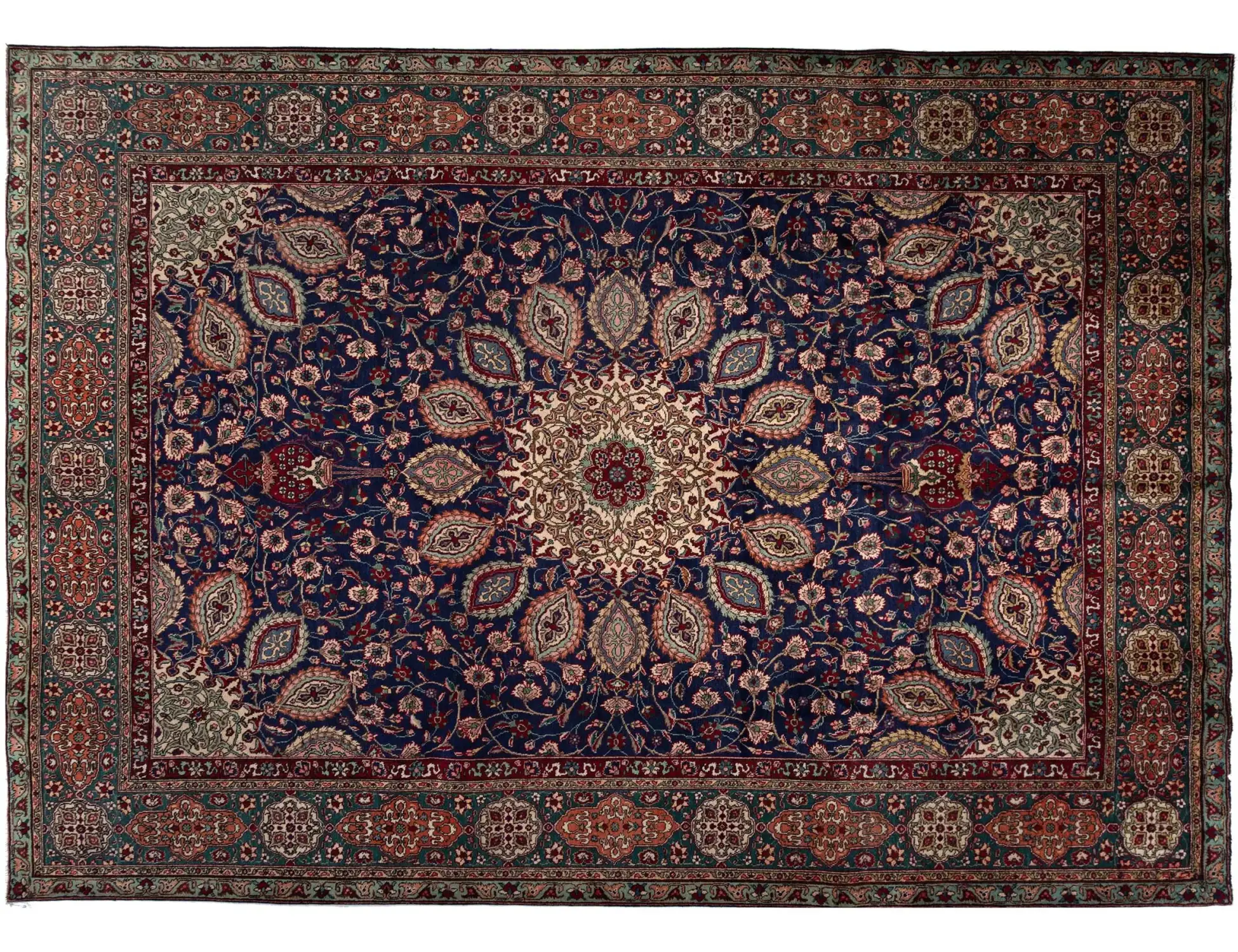 Sininen Persia Persialainen matto 389 x 300 cm - Ainutlaatuinen käsintehty matto