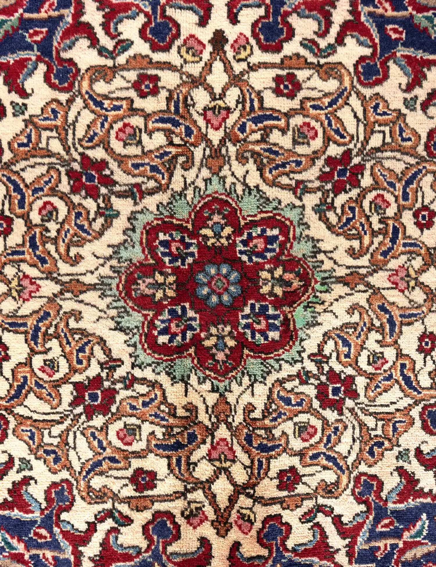 Blå Persien Persisk Tæppe 389 x 300 cm - Unikt håndlavet tæppe