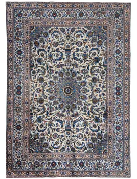 Beige Persien Kashan 341 x 243 cm