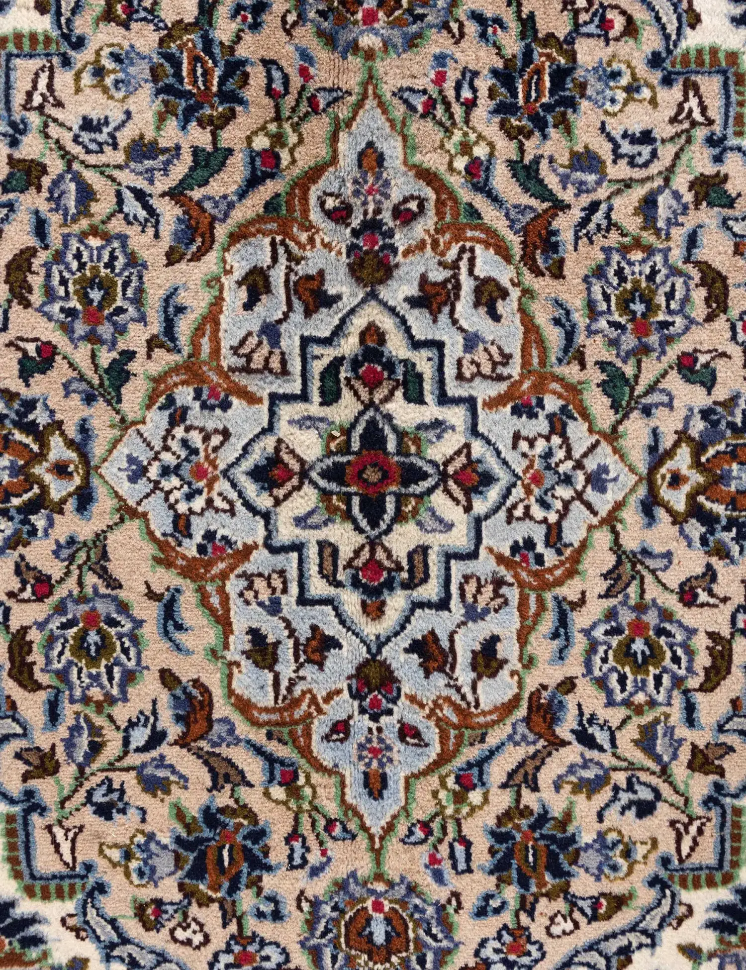 Beige Persa Alfombra Persa 376 x 291 cm - Alfombra única hecha a mano