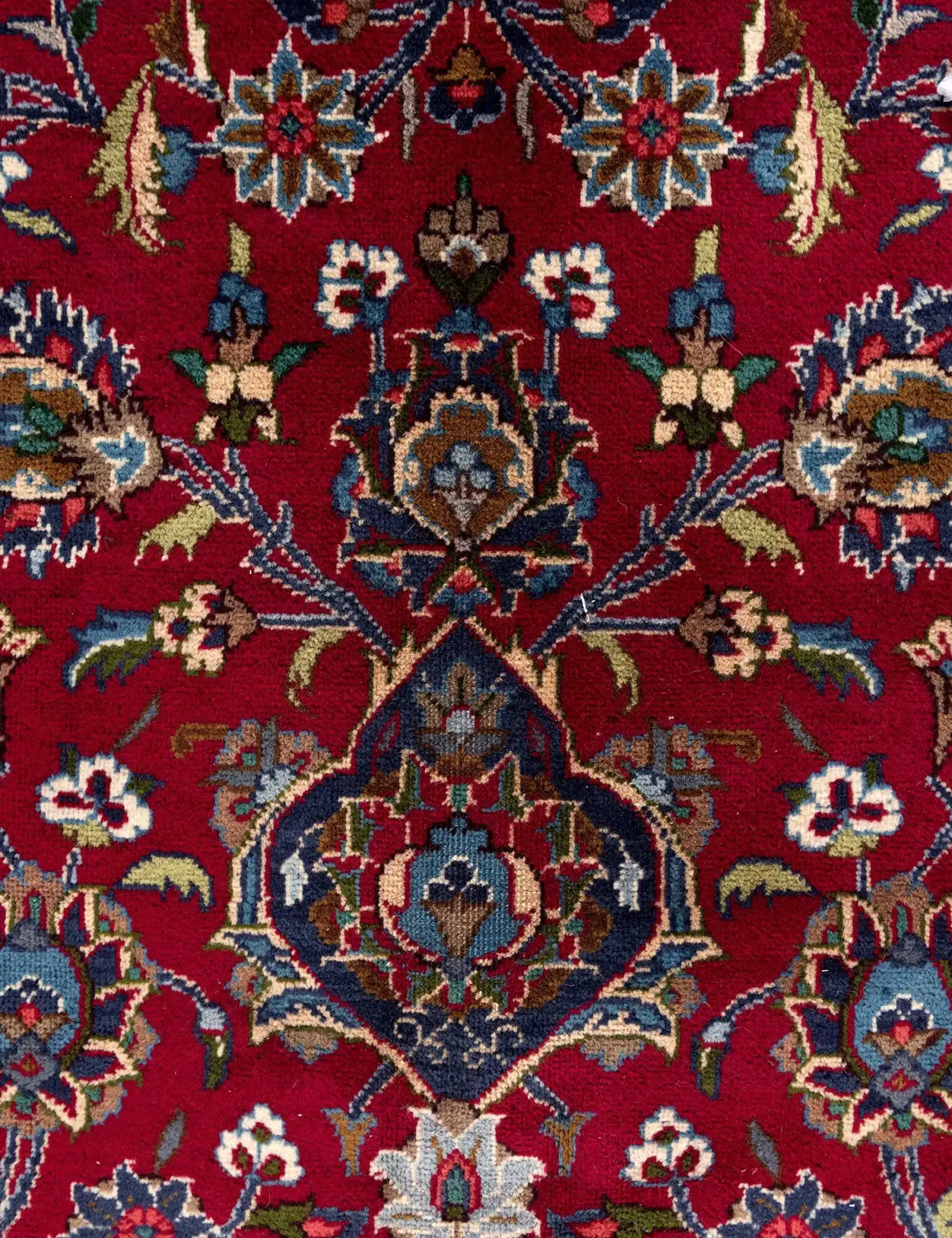 Rojo Persa Kashan 395 x 293 cm - Alfombra única hecha a mano