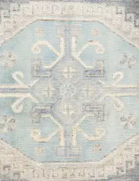 Blau text_origin_4 Oushak Teppich 308 x 244 cm - view 4