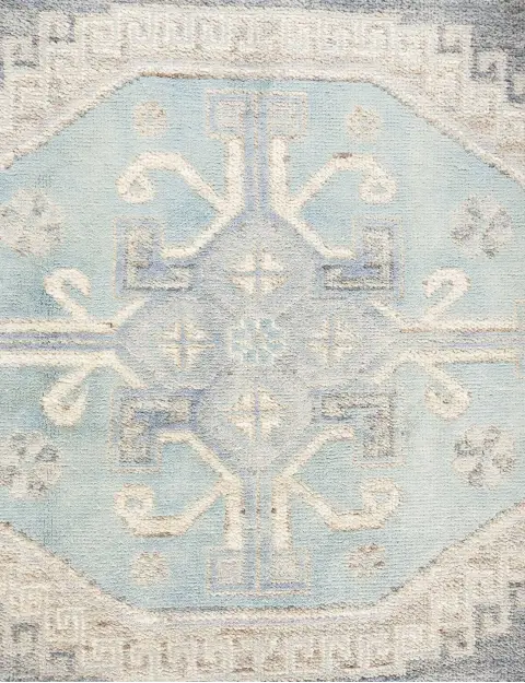 Blau Pakistan Oushak Teppich 308 x 244 cm - view 4