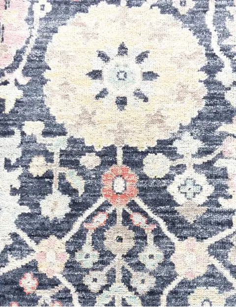 Blau Pakistan Oushak Teppich 309 x 242 cm - view 4