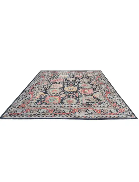 Blau Pakistan Oushak Teppich 309 x 242 cm - view 2