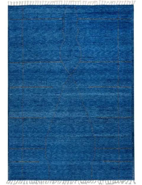 Blå Pakistan Oushak teppe 289 x 196 cm