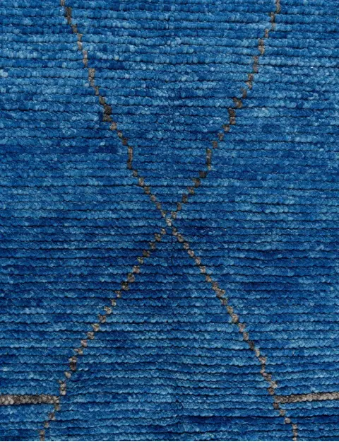 Blå Pakistan Oushak teppe 289 x 196 cm - view 4