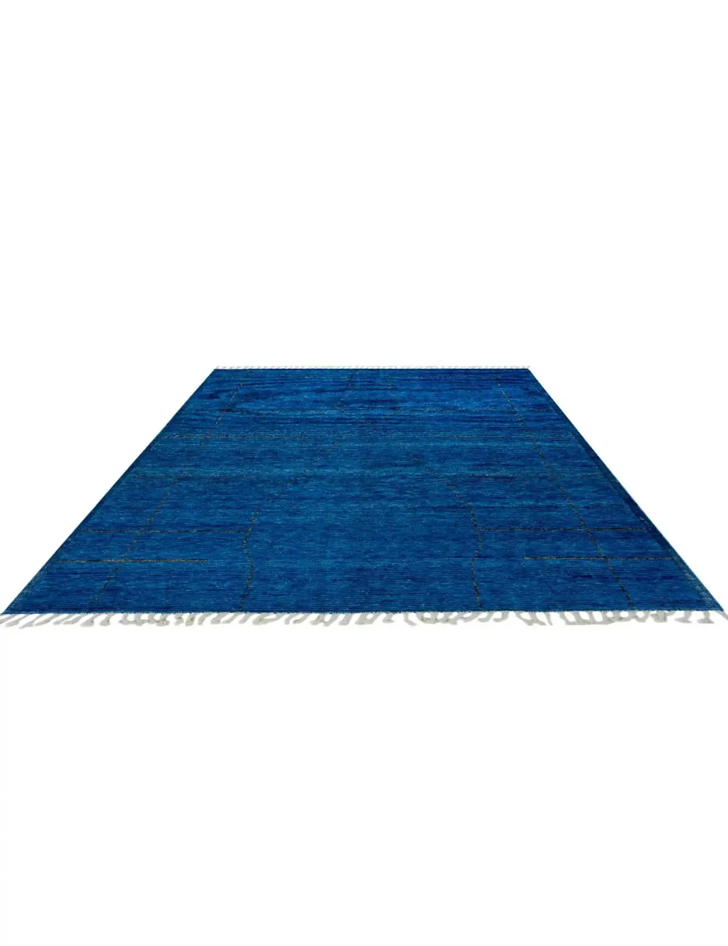 Blå text_origin_4 Oushak teppe 289 x 196 cm - Unikt håndlaget teppe
