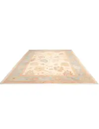 Beige text_origin_4 Oushak Teppich 278 x 185 cm - view 1