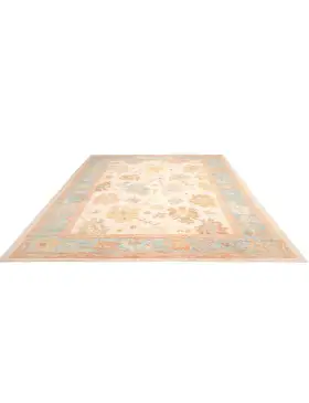 Beige Pakistan Oushak Carpet 278 x 185 cm - view 1
