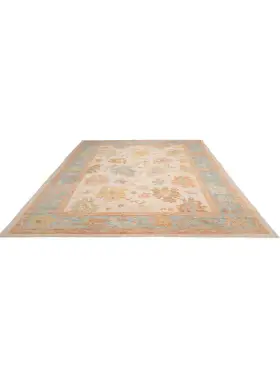 Beige Pakistan Oushak Carpet 278 x 185 cm - view 2