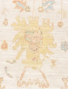 Beige Pakistan Oushak Carpet 278 x 185 cm - view 3