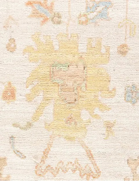 Beige Pakistan Oushak Teppich 278 x 185 cm - view 3