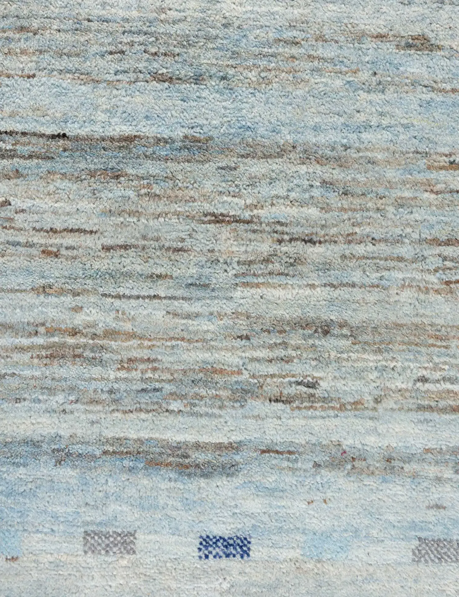 Blå text_origin_4 Gabbeh 212 x 158 cm - Unikt håndlaget teppe