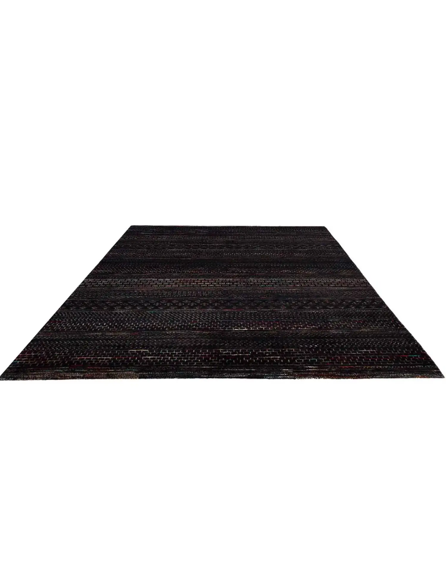 Svart text_origin_4 Gabbeh 245 x 168 cm - Unikt håndlaget teppe