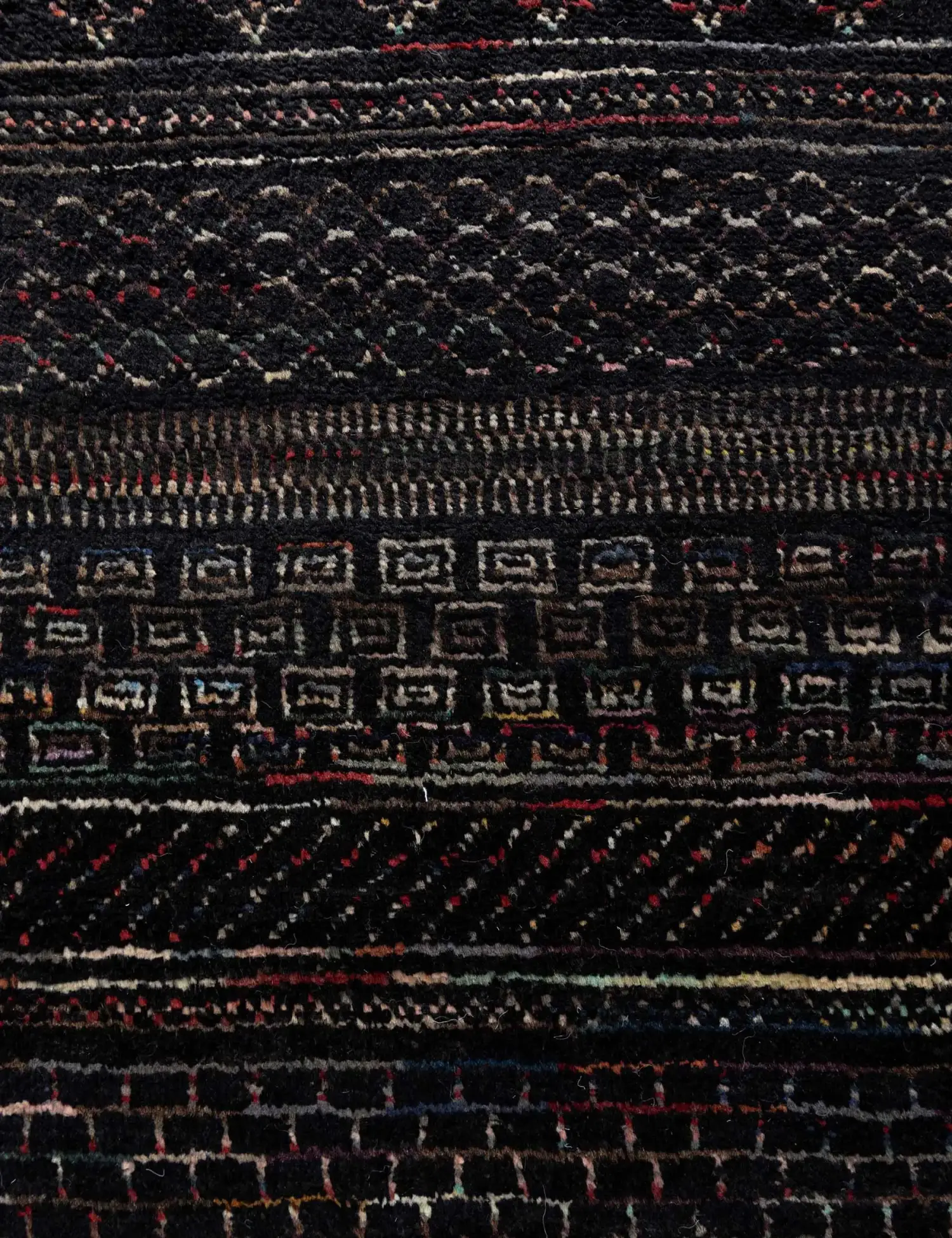 Svart text_origin_4 Gabbeh 245 x 168 cm - Unikt håndlaget teppe