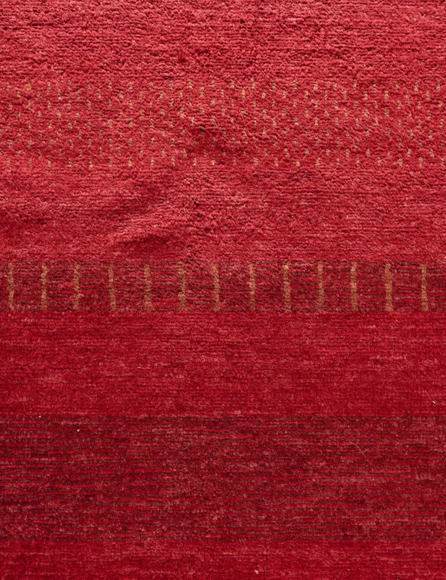 Rød text_origin_4 Gabbeh 243 x 173 cm - Unikt håndlaget teppe