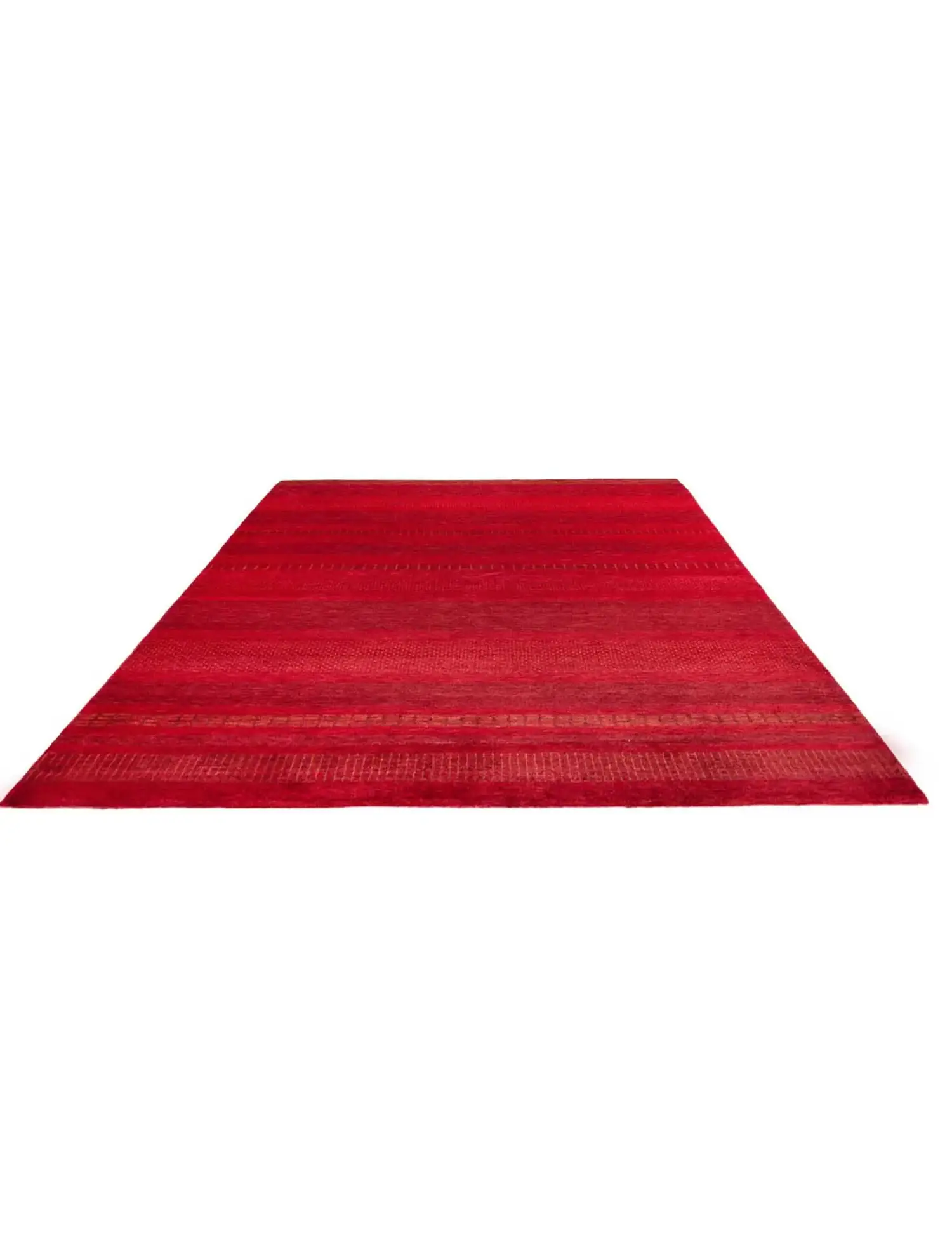 Rød text_origin_4 Gabbeh 243 x 173 cm - Unikt håndlaget teppe