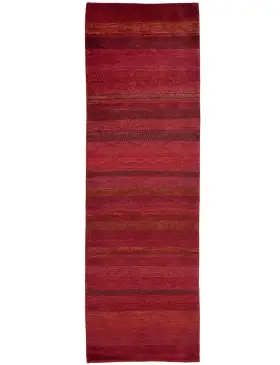 Rojo Pakistan Gabbeh 253 x 80 cm