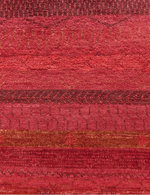 Rød Pakistan Gabbeh 253 x 80 cm - view 4