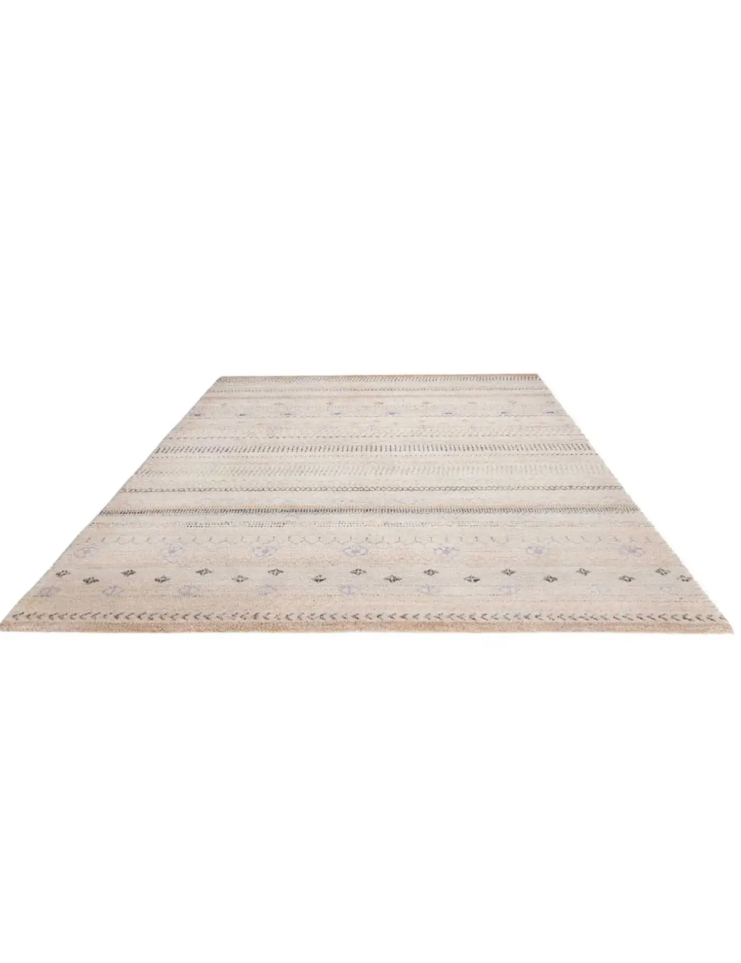 Beige text_origin_4 Gabbeh 192 x 130 cm - Einzigartiger handgefertigter Teppich