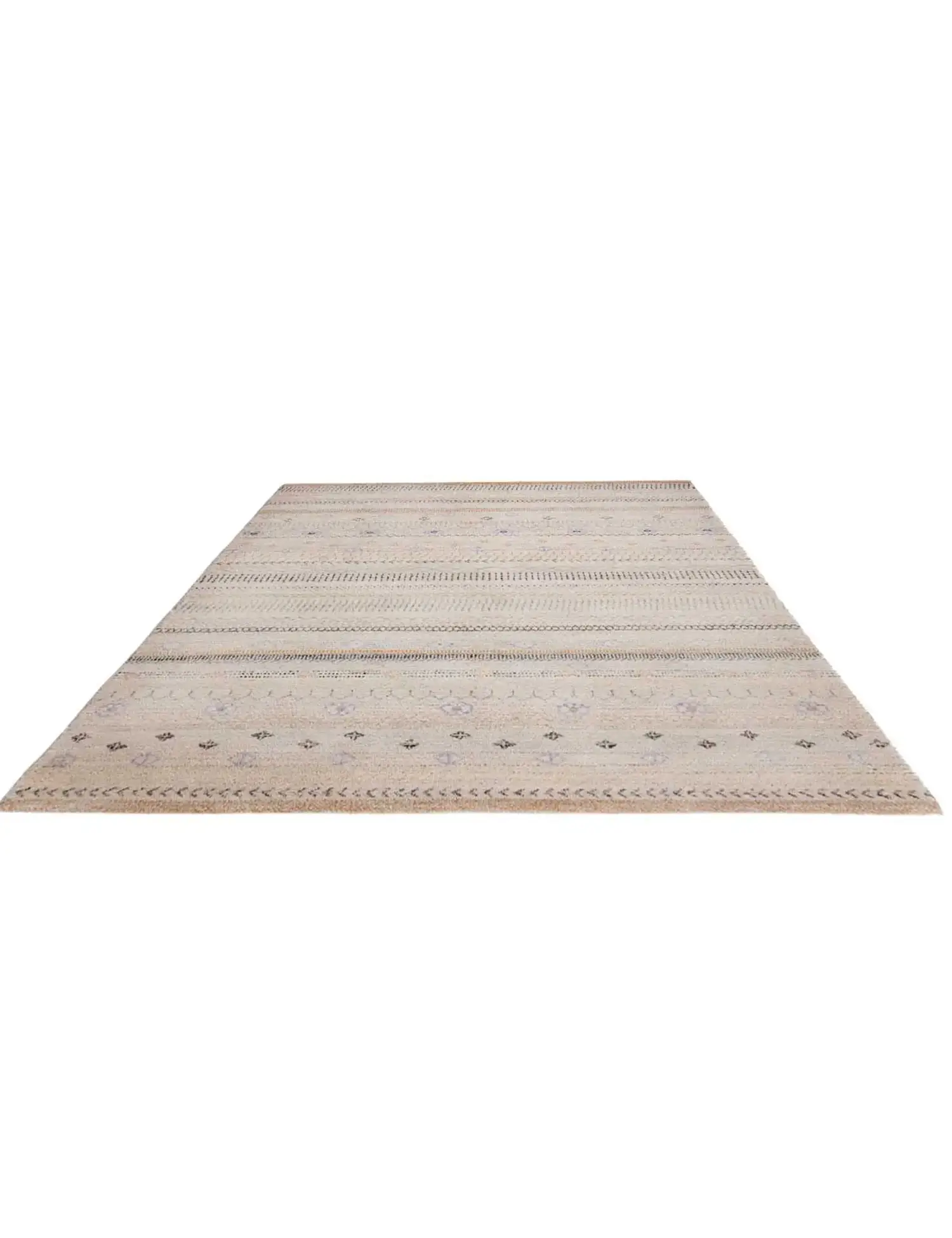 Beige text_origin_4 Gabbeh 192 x 130 cm - Einzigartiger handgefertigter Teppich