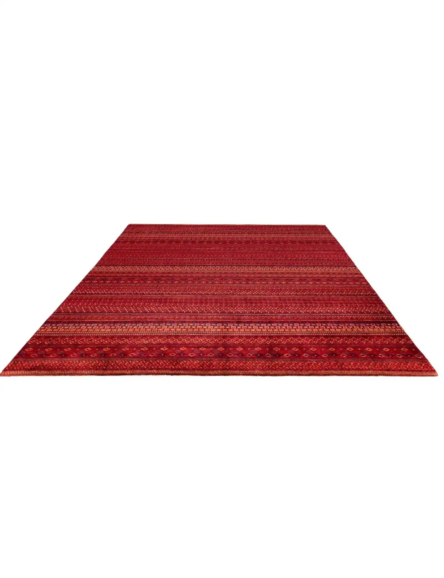 Rød text_origin_4 Gabbeh 308 x 245 cm - Unikt håndlaget teppe