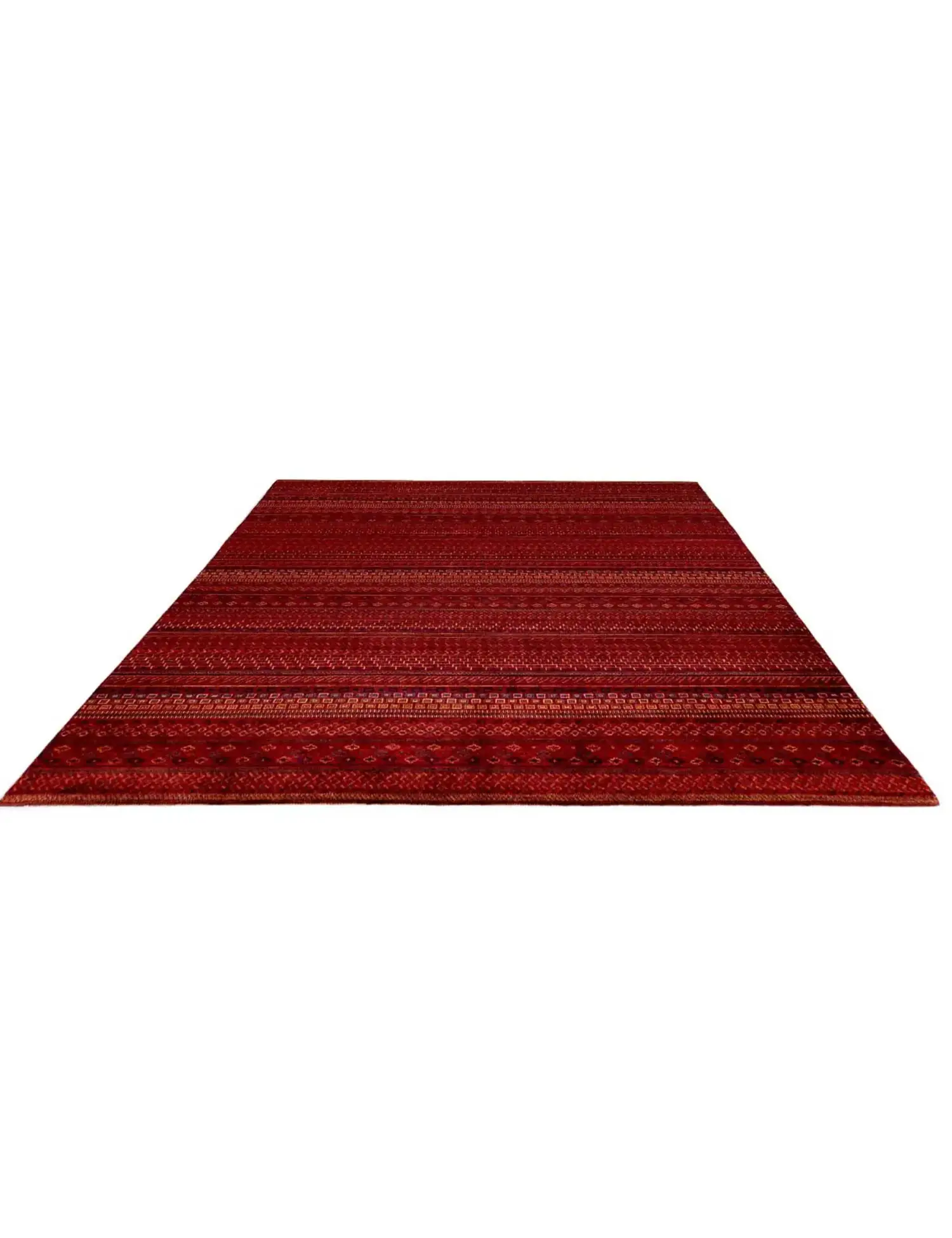 Rød text_origin_4 Gabbeh 308 x 245 cm - Unikt håndlaget teppe