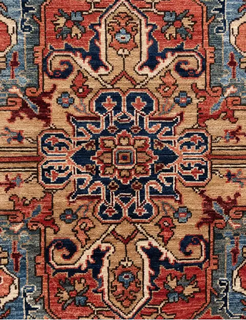 Red Pakistan Ziegler Carpet 298 x 245 cm - view 4