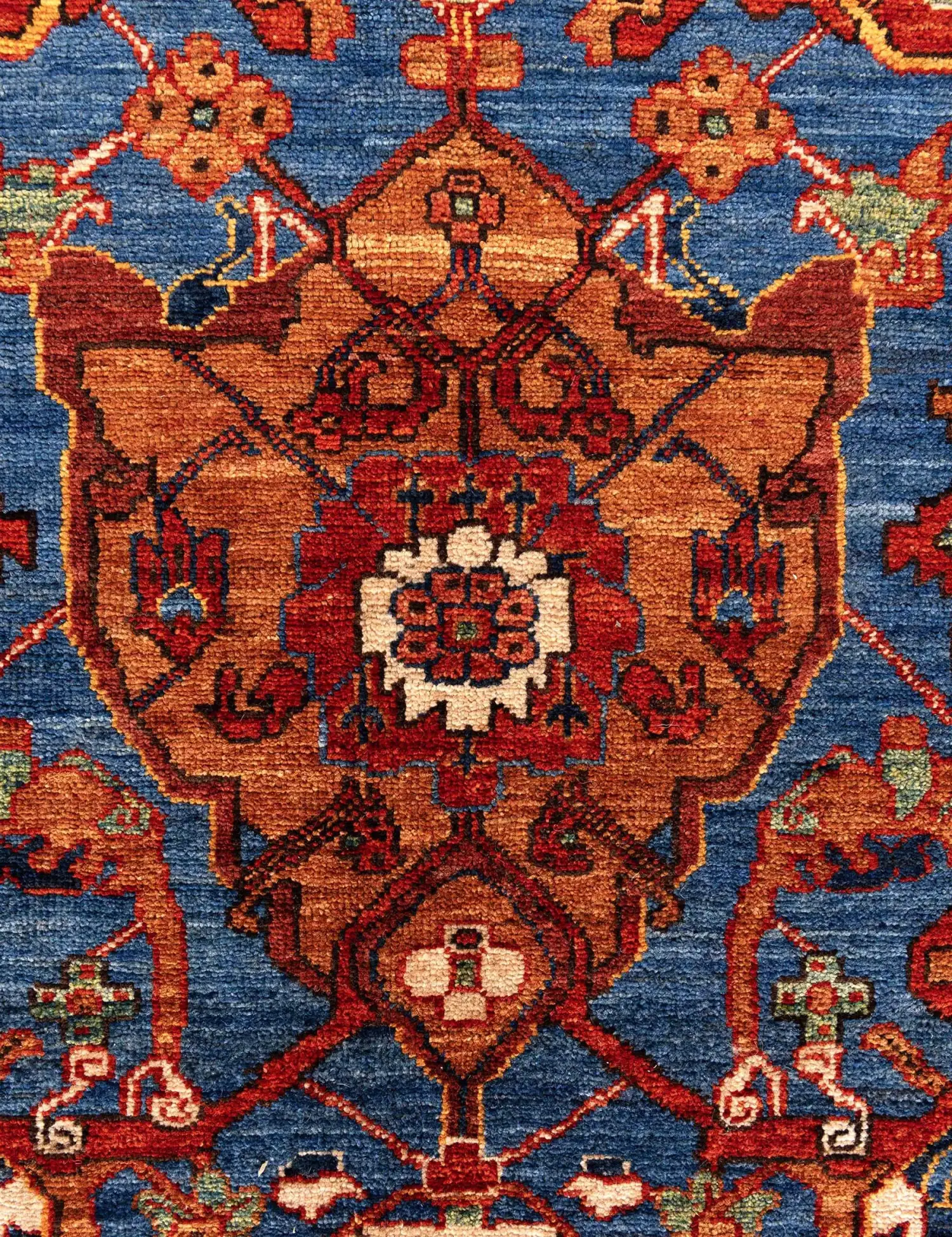 Rød text_origin_4 Ziegler teppe 300 x 253 cm - Unikt håndlaget teppe