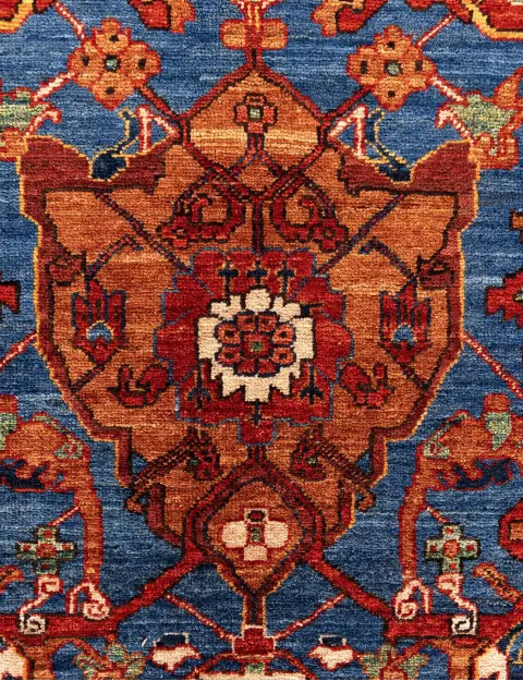 Rot Pakistan Ziegler Teppich 300 x 253 cm - view 4