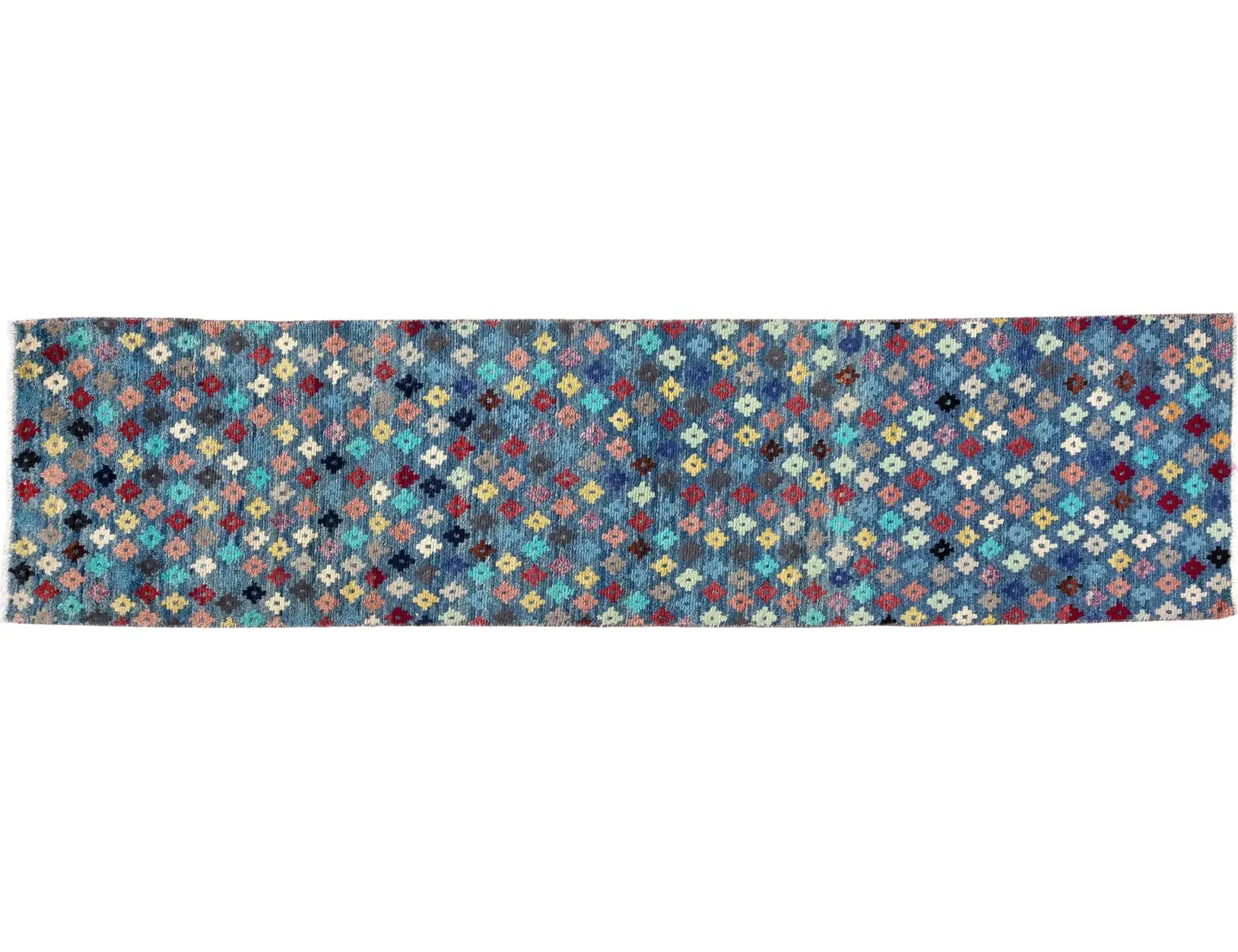 Flerfarge text_origin_4 Ziegler teppe 299 x 76 cm - Unikt håndlaget teppe