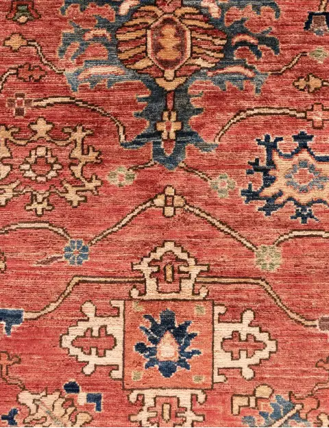Red Pakistan Ziegler Carpet 293 x 244 cm - view 4