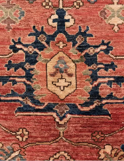 Red Pakistan Ziegler Carpet 293 x 244 cm - view 3