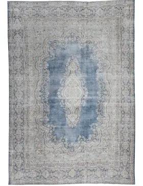 Bleu Persan Tapis Persan vintage 392 x 268 cm