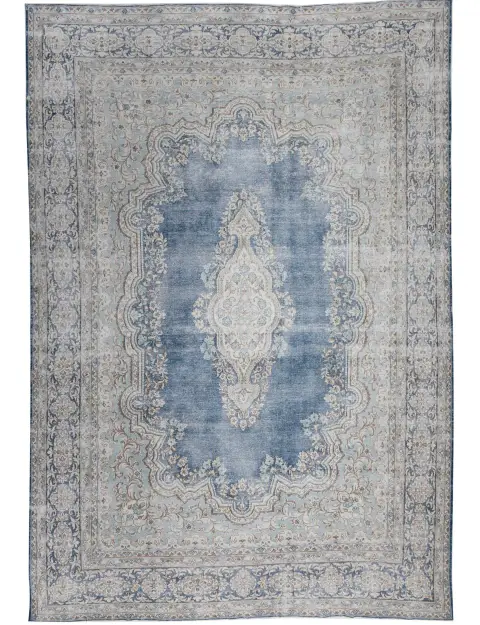 Blau Persien Persischer Vintage Teppich 392 x 268 cm