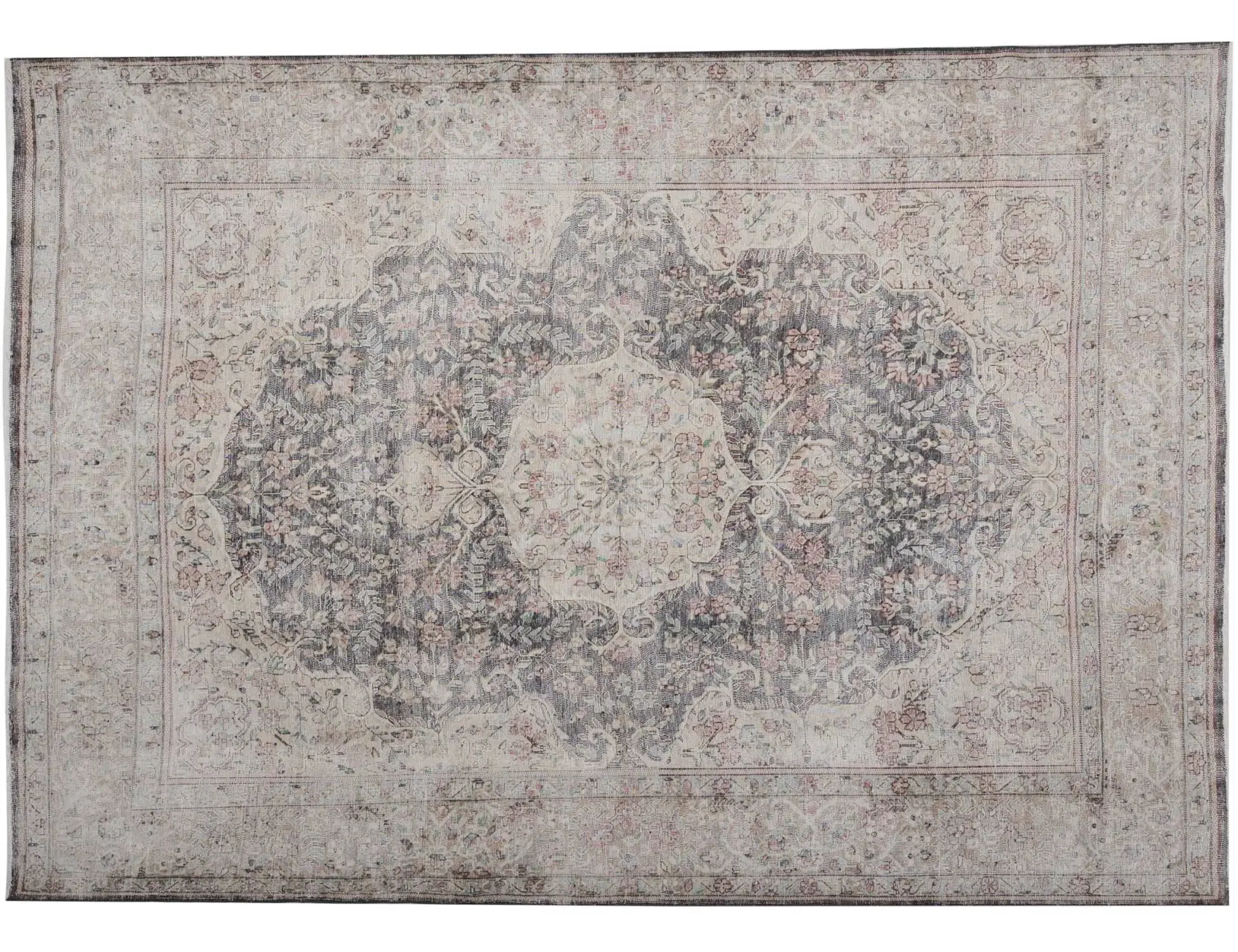 Beige Persien Persischer Vintage Teppich 290 x 189 cm