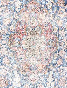 Rose Pakistan Tapis Persan vintage 242 x 152 cm - view 4