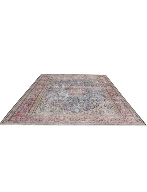 Rosa Pakistan Persischer Vintage Teppich 242 x 152 cm - view 2