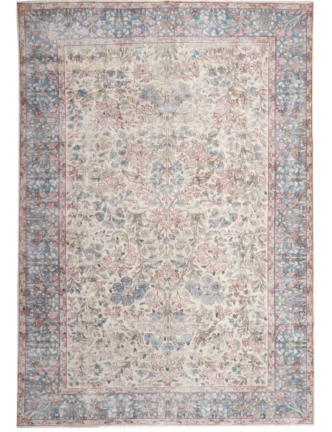 Beige Persien Persischer Vintage Teppich 262 x 176 cm
