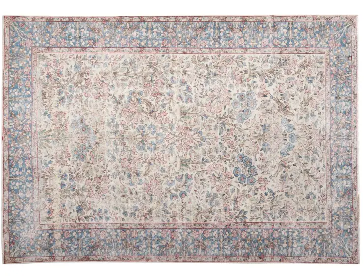 Beige Persien Persisk Vintagetæppe 262 x 176 cm
