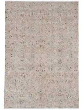 Beige Pakistan Alfombra persa vintage 258 x 173 cm
