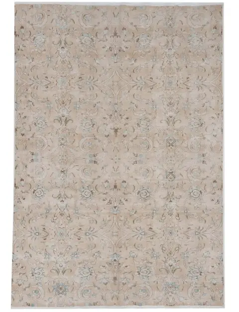 Beige Pakistan Persischer Vintage Teppich 258 x 173 cm