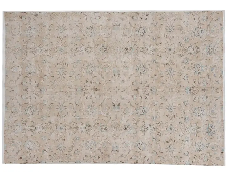 Beige text_origin_4 Persisk vintage teppe 258 x 173 cm