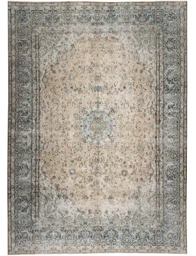 Beige Pakistan Tappeto vintage persiano 372 x 267 cm